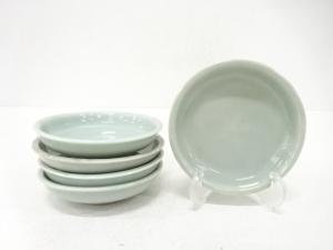 青磁　小皿　5客揃